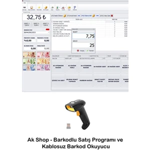 Barkod Satış Sistemi & Market Programı & Kablosuz Barkod Okuyucu