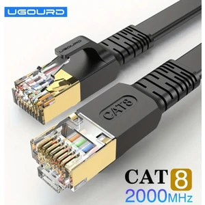 1-Metre Cat 8 Ethernet Kablosu 40GPBS+5G+2000 Mhz. RJ45 Konnektör Ce+Fc+Rohs Lisanslı Orjinal