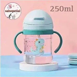 250ML Figürlü Pipeti Suluk Bebek Matara Sevimli Su Şişesi Bebek Pipetli Biberon Matara