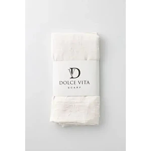 Organic Scarfs Bambu Kraş Şal Ütü Gerektirmeyen Düz Desen Kadınlar İçin 80 x 190 cm