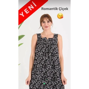 Pamuklu Kumaştan Geniş Kesim Yeni Desen Cepli Büyük Beden Ev Elbise