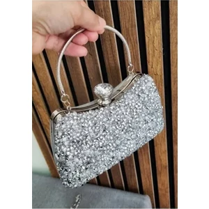 Abiye Iri Taşlı Çanta