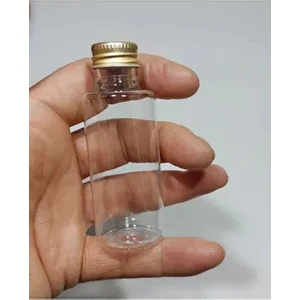 10 Adet Boş Şişe Tıpalı Gold Kapaklı Kolonya Şişesi Doldurulabilir Cep Plastik Parfüm Şişesi 50 ml