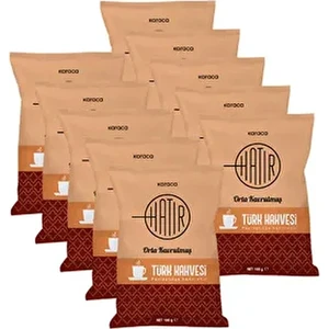 Hatır Orta Kavrulmuş Bol Köpüklü 10 Adet Türk Kahvesi 10 x 100 gr