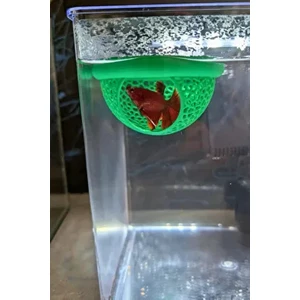 Beta Saklanma Evi ve Yumurta Saklama Alanı Beta Yüzer Mağara 9 cm Akvaryum Dekoru Mavi