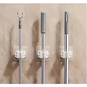 4 Adet Pratik Fırça Mop Süpürge Paspas Düzen Askısı