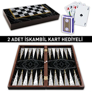 Star Cafe Tavla Siyah Mermer