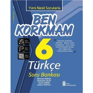 Ata Yayıncılık 6.Sınıf Ben Korkmam Türkçe Soru Bankası