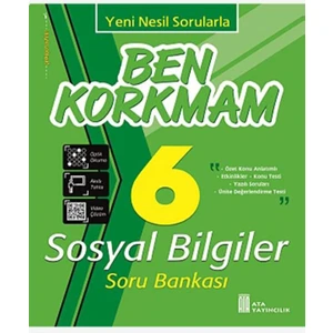 Ata Yayıncılık 6.Sınıf Ben Korkmam Sosyal Bilgiler Soru Bankası