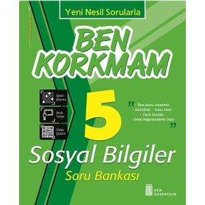 Ata Yayıncılık 5.Sınıf Ben Korkmam Sosyal Bilgiler Soru Bankası