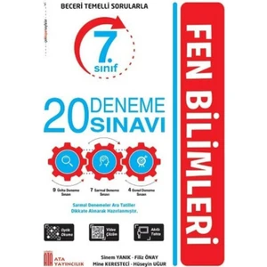 Ata Yayıncılık  7. Sınıf Fen Bilimleri Yeni Nesil 20 Deneme Sınavı