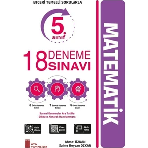 Ata Yayıncılık  Yeni Nesil 5. Sınıf 18 Deneme Sınavı Matematik