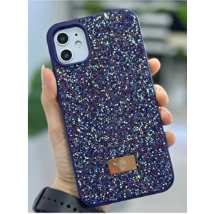 Iphone 11 Uyumlu Elmas Tasarımlı Taşlı Işıltılı Parlak Pırlanta Silikon Kılıf
