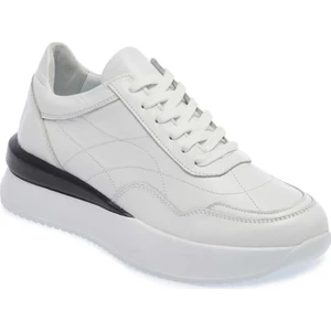 Beyaz Hakiki Deri Kadın Sneaker - K24I1AY67314-A26