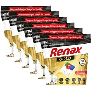 Gold Bulaşık Makinesi Kapsülü Hepsi Bir Arada 30 Lu x 6 Adet