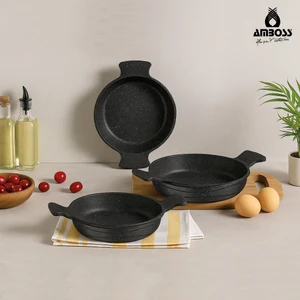 Daisy 3 Parça Döküm Yanmaz Yapışmaz Omlet (Sahan) Seti