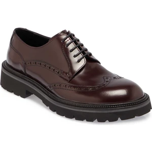 Bordo Hakiki Deri Erkek Klasik Ayakkabı - E24S1AY57069-A36