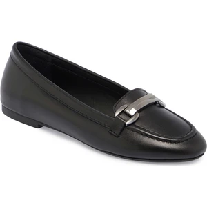 Siyah Hakiki Deri Kadın Babet - K24S1BB67715-A23