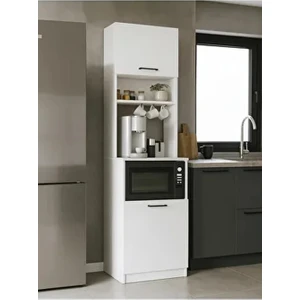 Tuco 1 Kapaklı Mutfak Dolabı Kahve Köşesi Çok Amaçlı Dolap Beyaz