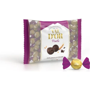 Val D’or Yuvarlak 500 Gr. (1 Mor Poşet) Bitter Çikolata Kreması Dolgulu Tahıl Patlaklı 
