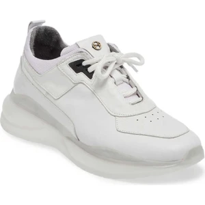 Beyaz Hakiki Deri Erkek Sneaker - E24I1AY56802-A26