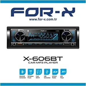 X-606BT Çift USB Çıkışlı Oto Teyp