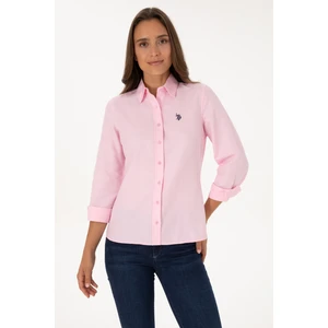 U.s. Polo Assn. Kadın Pembe Gömlek Basic 50316711-VR041