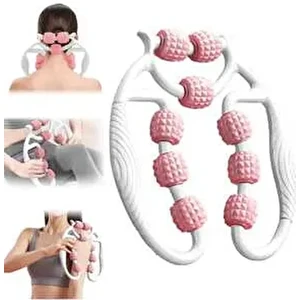 Kas Gevşetici Masaj Aleti Lenf Selülit 9 Tekerlekli Esnek Ayarlanabilir Bacak Kol Boyun