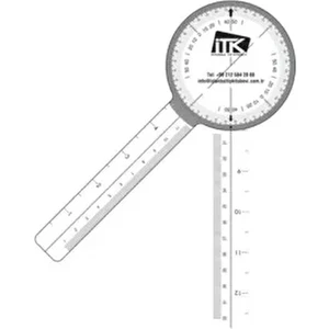 İstanbul Tıp Kitabevi Gonyometre Fizyoterapi Öğrencileri İçin 1 Adet Beyaz Renk