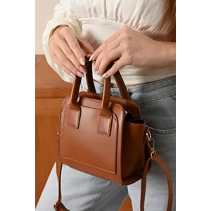 Kutu Üç Gözlü El ve Omuz Çantası