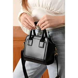 Kutu Üç Gözlü El ve Omuz Çantası