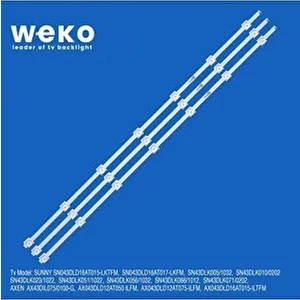 Sunny SN043DLD16AT015-LKTFM 43'' Inch 3 Adet Tv LED Bar