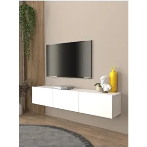 Pergamon Tv Ünitesi & Sehpası 150 cm Beyaz