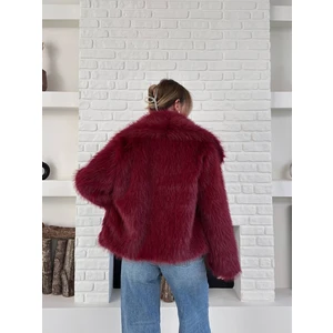 Kadın Premium Yakalı Ithal Suni Kürk