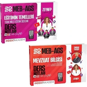 Indeks  2026 Meb-Ags Eğitimin Temelleri + Mevzuat Bilgisi Ders Notları 2 Li Set