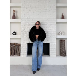 Kadın Premium Yakalı Ithal Suni Kürk