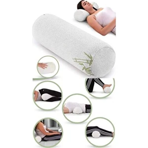 Visco Ortopedik Çok Amaçlı Silindir Yastık Memory Foam Boyun Yastığı Bel Boyun Bacak Için Yastık
