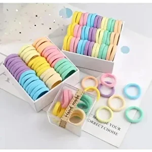 Kadın 25'li Renkli Lastik Toka Seti