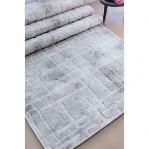 Aksu Stan Gri Kaymaz Tabanlı Kesme Kabartmalı Salon Koridor Mutfak Halı