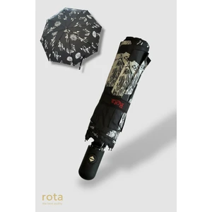 Tam Otomatik 8 Telli Dayanıklı Fiber Tel Şemsiye - RT-3020W - Kadın Desenli