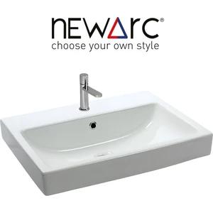 Aqua Beyaz Delikli Lavabo 60x46 Cm AQU.L.060