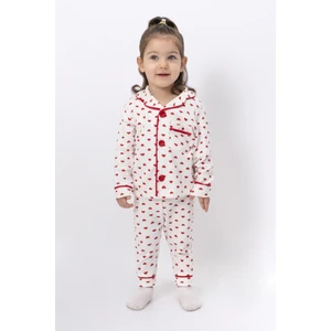 Mini Kalp Baskılı Kız Bebek Pjama Takım