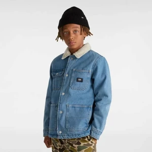 By Drill Chore Denim Sherpa Coat