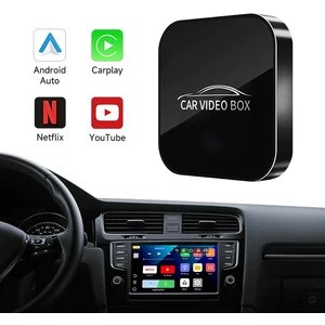 Kablosuz Carplay & Android Auto 3-ü-1 Arada Multimedya Kutusu 4GB RAM 64GB ROM–  Quad-Core Işlemci,  Dual-Band Wi-Fi (2.4 G & 5 G) & Bluetooth 5.0, Mirror Link, Tf Kart (256 Gb’a Kadar), 