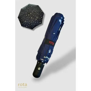 Tam Otomatik 8 Telli Dayanıklı Fiber Tel Şemsiye - RT-3020W - Lacivert Tavşanlı