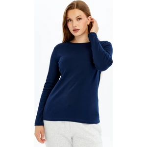 Kadın Uzun Kollu Bisiklet Yaka Tişört