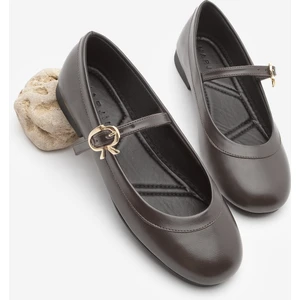 Kadın Tokalı Babet Meladi Kahve