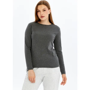 Kadın Uzun Kollu Bisiklet Yaka Tişört