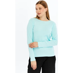 Kadın Uzun Kollu Bisiklet Yaka Tişört