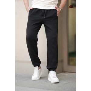 Siyah Manşetli Erkek Eşofman Altı E6570